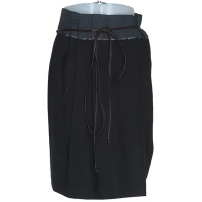 Skirt (Black) from Gunex Elastane, Wool