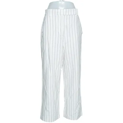Palazzo pants (White, Brown) from Second Female Cotton, Linen