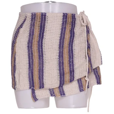 Omlottkjol (Blå, Beige, Vit) från Pull & Bear