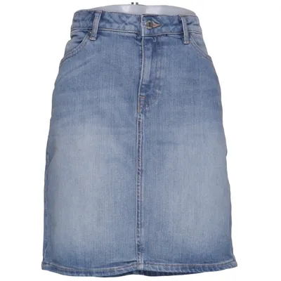 Jeanskjol (Blå) från L.O.G.G by H&M Bomull, Elastan, Polyester