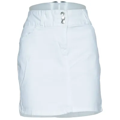 Jupe en jean (Blanc) de Flame Coton, Élasthane