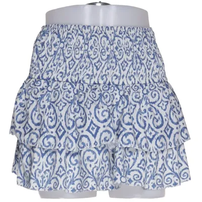Skirt (Blue, White) from Meet x Tiger Elastane, Polyester