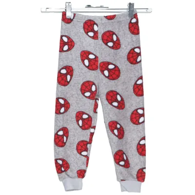 Pyjamasbukser (Grå, Rød, Hvid) fra Marvel Spiderman Elastan, Polyester