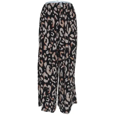 Pants (Black, Multicolored) from H&M Viscose
