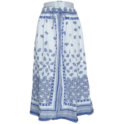 Jupe longue (Bleu, Blanc) de ASOS Coton