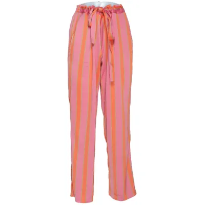 Pantalon patte d'éléphant (Rose, Orange) de Modström Élasthane, Polyester, Viscose
