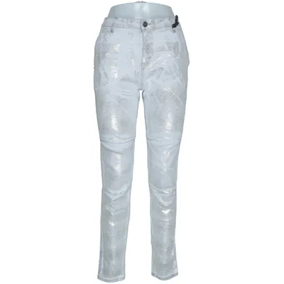 Jeans (Silver) from Maryley Cotton, Elastane