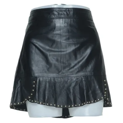Lederrock (Schwarz) von Zara Woman Studio Leder