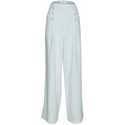 Palazzobyxor (Vit) från Les Copains Elastan, Polyester