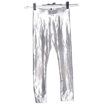 Pantalon en vinyle (Argent) de Minimarket Élasthane, Polyester