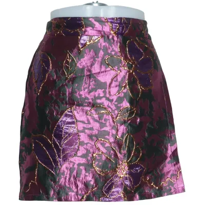 Skirt (Purple, Multicolored) from Azzurro Polyester, Viscose