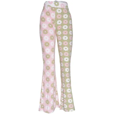 Pants (Pink, Green, White) from Neon Rose Elastane, Viscose