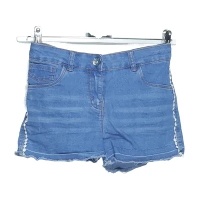 Short en jean (Bleu) de Yigga Coton, Élasthane, Polyester