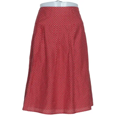 Jupe (Rouge, Blanc) de Peter Hahn Acétate, Coton, Soie