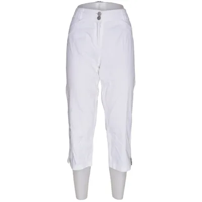 Driekwart broek (Wit) van Biba Katoen, Elastaan, Metallvezel, Polyester