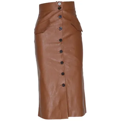 Kjol (Brun) från H&M Polyester, Polyuretan