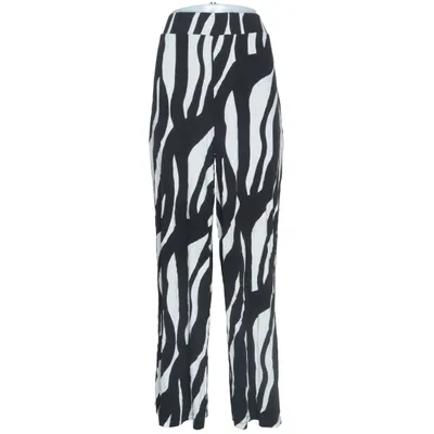 Pantalon patte d'éléphant (Noir, Blanc) de Bonprix Élasthane, Viscose