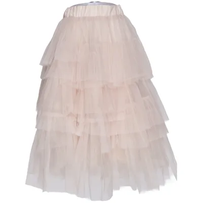 Tyllkjol (Beige) från Chicwish Polyester