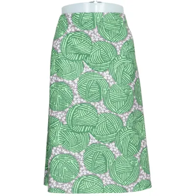 Skirt (Green, Beige) from Misslook Polyester