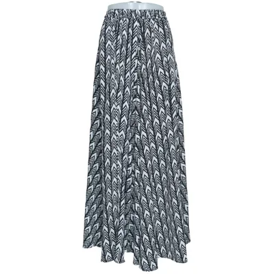 Jupe longue (Noir, Blanc) de Kushi Polyester