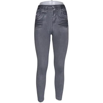 Treggings (Gray) from JeanEez Elastane, Polyester
