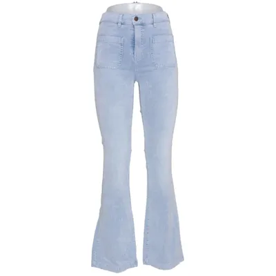 Fløjlsbukser (Blå) fra Five Bomuld, Elastan