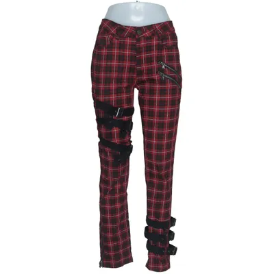 Hose (Rot, Schwarz) von Gothicana by EMP Baumwolle, Elasthan