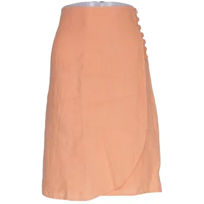 Slå om-nederdel (Orange) fra Twilfit Acetat, Linned