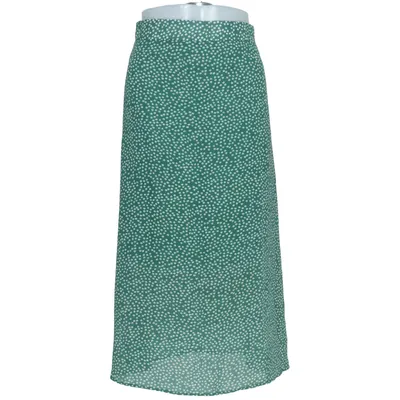 Långkjol (Grön, Vit) från NLW Polyester
