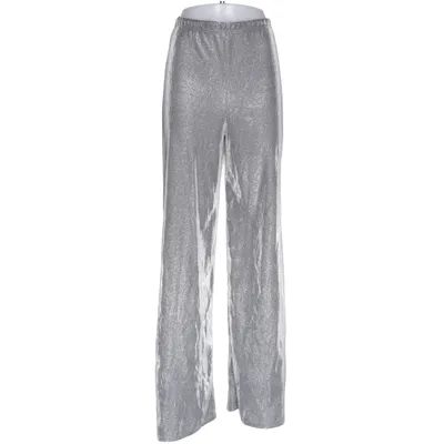 Pantalon patte d'éléphant (Argent) de PrettyLittleThing Polyester