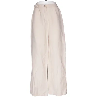 Palazzo broek (Beige) van Bershka Linnen, Viscose