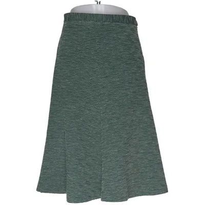 Kjol (Grön, Vit) från Jaeger Angora, Polyamid, Polyester, Ull