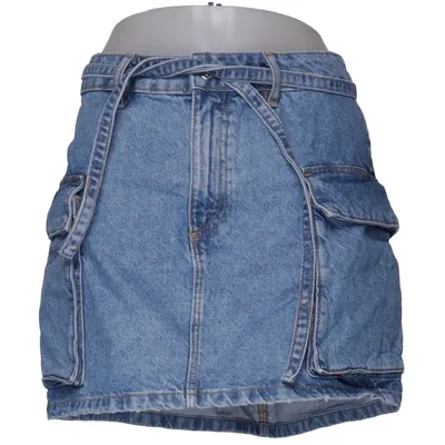 Denim skirt (Blue) from Stradivarius Cotton