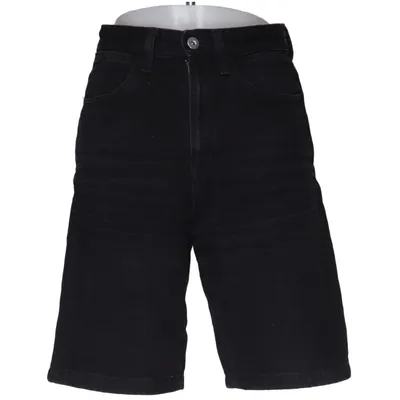 Denim shorts (Zwart) van Uniqlo U Katoen, Lyocell, Polyester