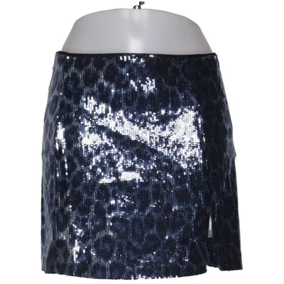 Jupe (Bleu, Noir) de Zara Polyester