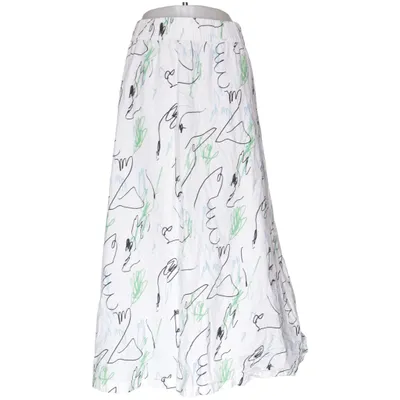 Skirt (White, Multicolored) from Monki Cotton
