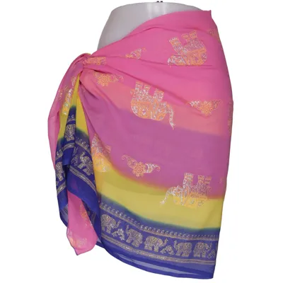 Sarong (Rosa, Blå, Gul)