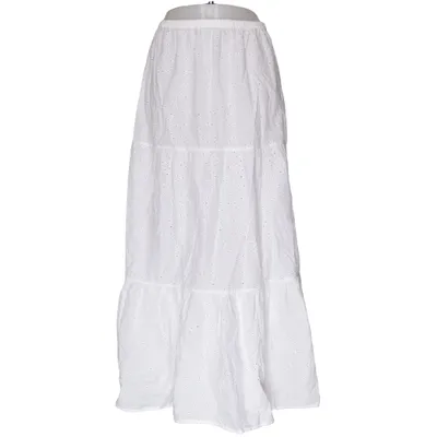 Långkjol (Vit) från M&S Collection Bomull