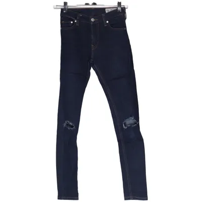 Jeans (Blå) från Crocker Bomull, Elastan