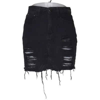 Denim skirt (Black) from Boohoo Blue Cotton, Polyester