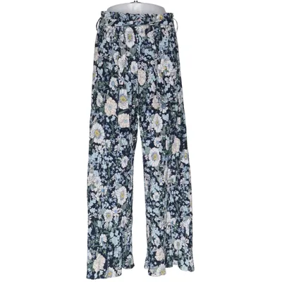 Palazzo pants (Blue, Multicolored) from Airisa Cotton, Polyester