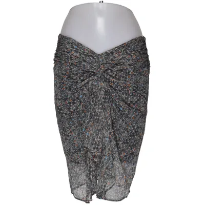 Skirt (Black, Multicolored) from Isabel Marant pour H&M Metallic fiber, Silk