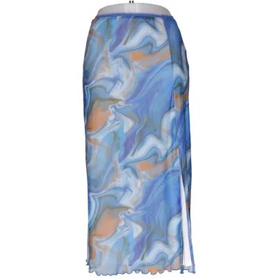 Långkjol (Blå, Orange, Vit, Flerfärgad) från Even & Odd Elastan, Polyester