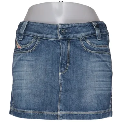 Denim skirt (Blue) from Diesel Industry Cotton