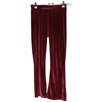 Pants (Red) from Uniq Young Elastane, Polyester