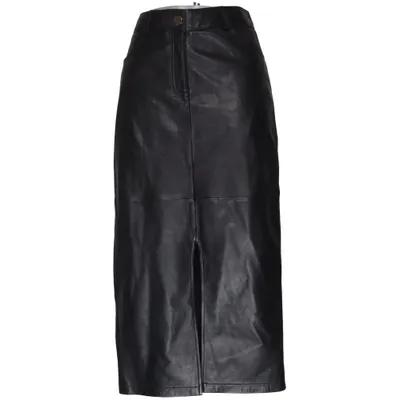 Leather skirt (Black) from Depeche Leather, Polyester