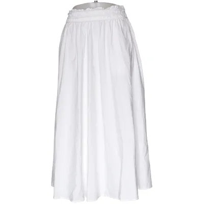 Maxi skirt (White) from Philosophy Republic Clothing Cotton, Elastane, Polyester