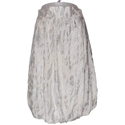 Jupe (Blanc, Argent) de Jay Ahr Polyester, Soie