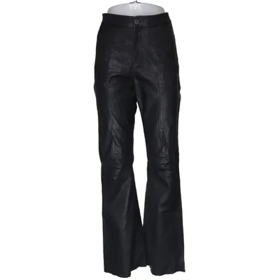 Leren broek (LittiaGZ MW flared pants) van Gestuz Katoen, Elastaan, Leer