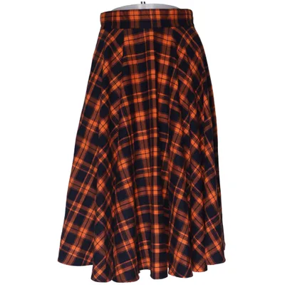 Kjol (Orange, Svart) från Banned Retro Elastan, Polyester, Viskos